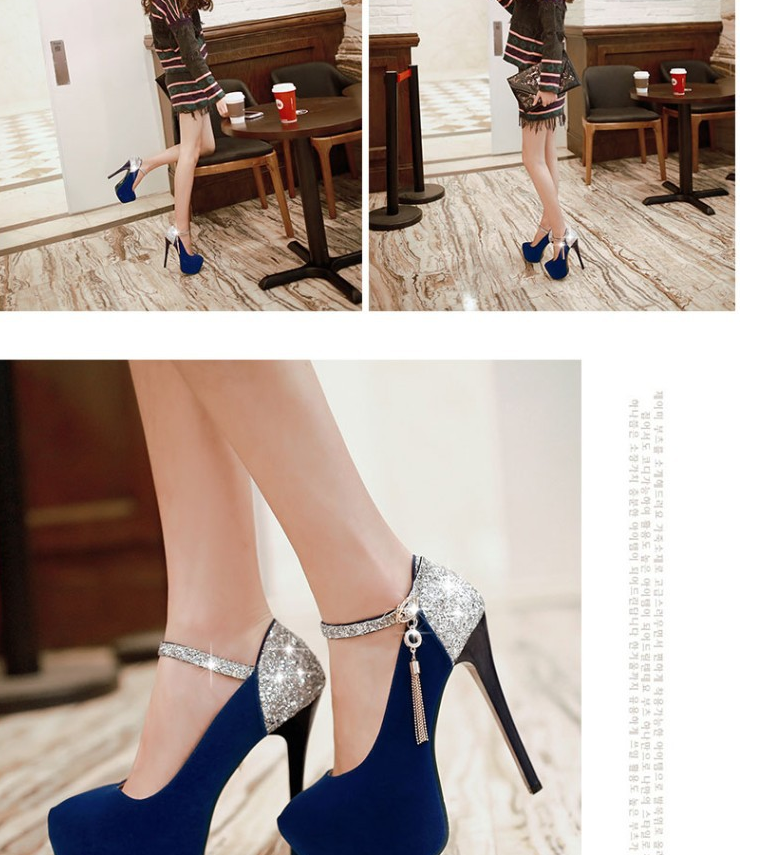 Women's High Heels - Waterproof Stiletto Wedding Shoes