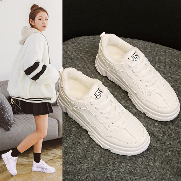Women's 2020 Fashionable White Sneakers for Fall/Winter