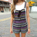 2018 Summer Women's Vintage Striped Jumpsuit