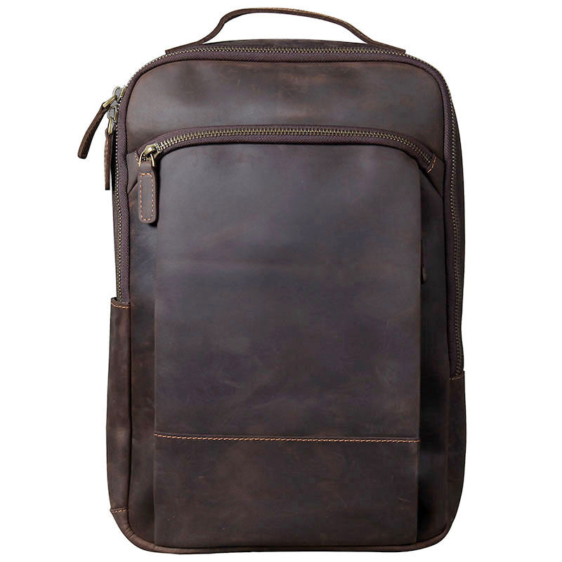 Vintage Crazy Horse Leather Backpack