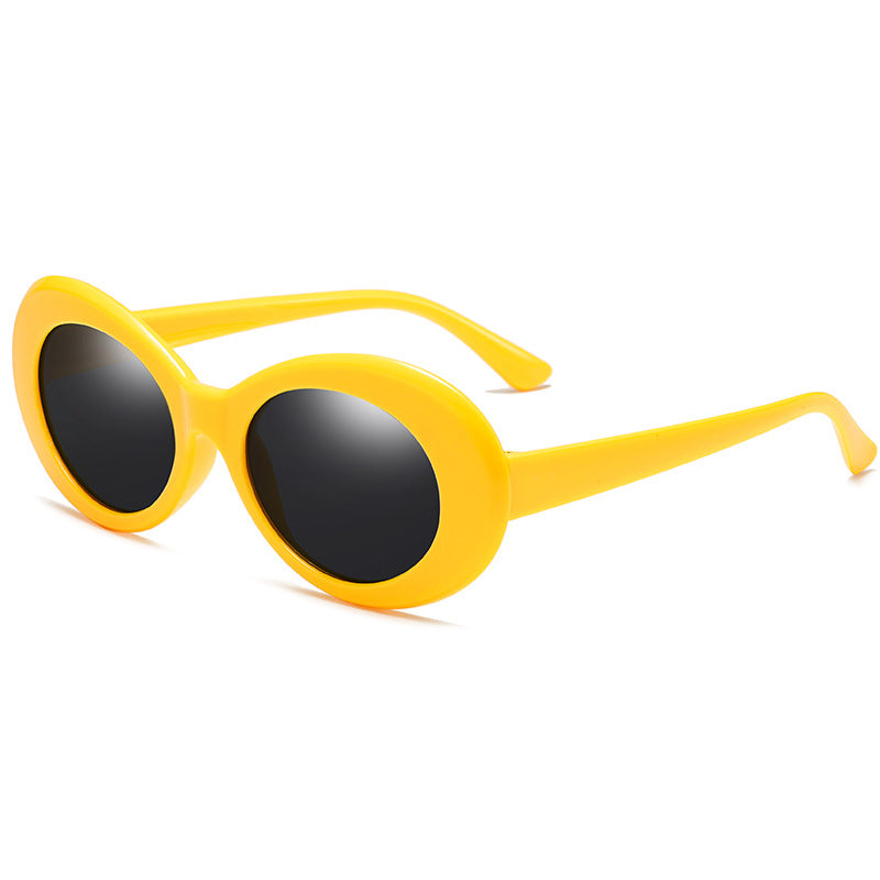 Retro Oval Round Sunglasses for Men and Women