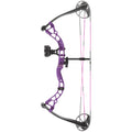 Diamond Archery Youth Atomic Bow - Fully Adjustable Equipped Durable Compound Bow | 6-29 LBS Draw Weight | 12"-24" Draw Length | 191 FPS Left Hand Purple