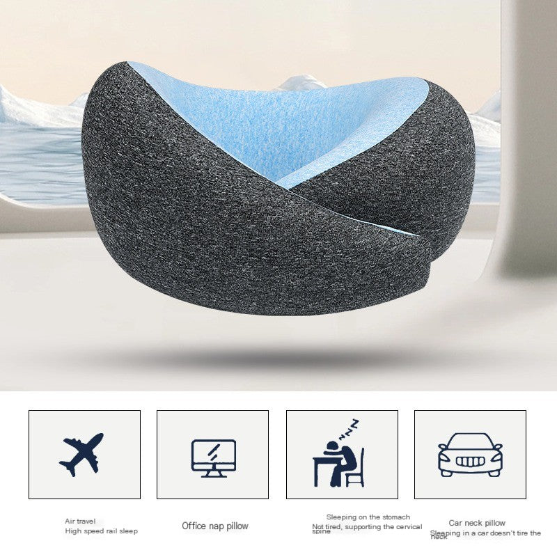 Memory Foam U-Shaped Travel Neck Pillow (Portable)