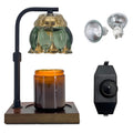 PPZHAVG Candle Warmer Lamp - Candle Warmer Compatible with Large Size Jar Candles Electric Dimmable Candle Warmer Lamps 2 BulbsDarkGreen