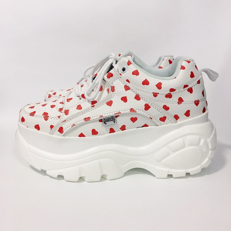 2490INS Women's Retro Thick Sole Sneakers (Korean Style)