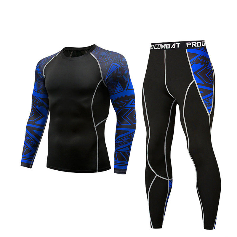 Men's Athletic Set - Long Sleeve Dry Fit T-Shirt