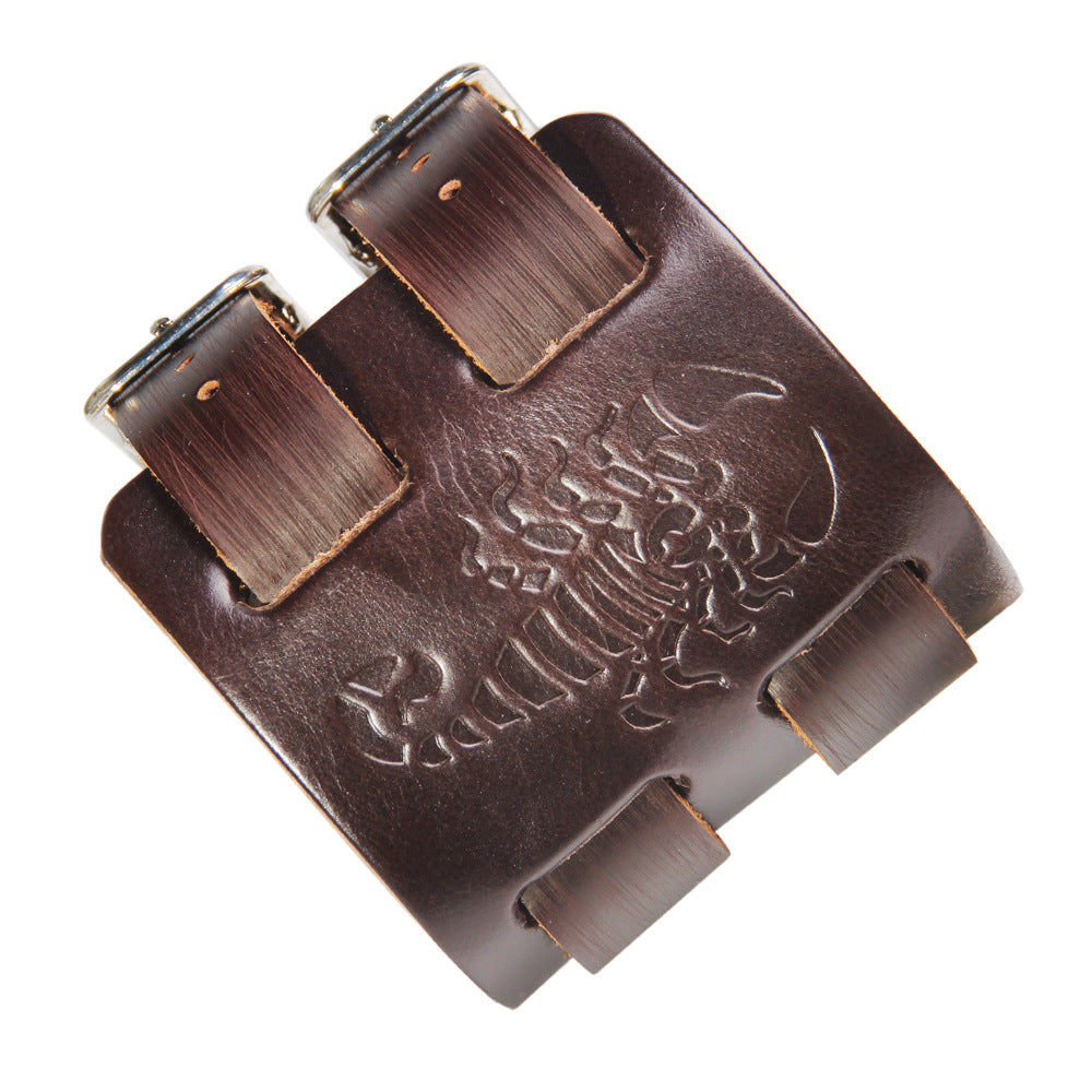 Scorpion Leather Bracelet