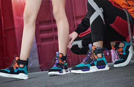 High-Top Casual Sports Sneakers for Hip-Hop Style