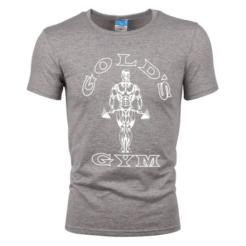Men's Cotton Muscle Short Sleeve Gym Workout T-Shirt