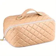 Large Capacity Portable PU Leather Travel Cosmetic Bag