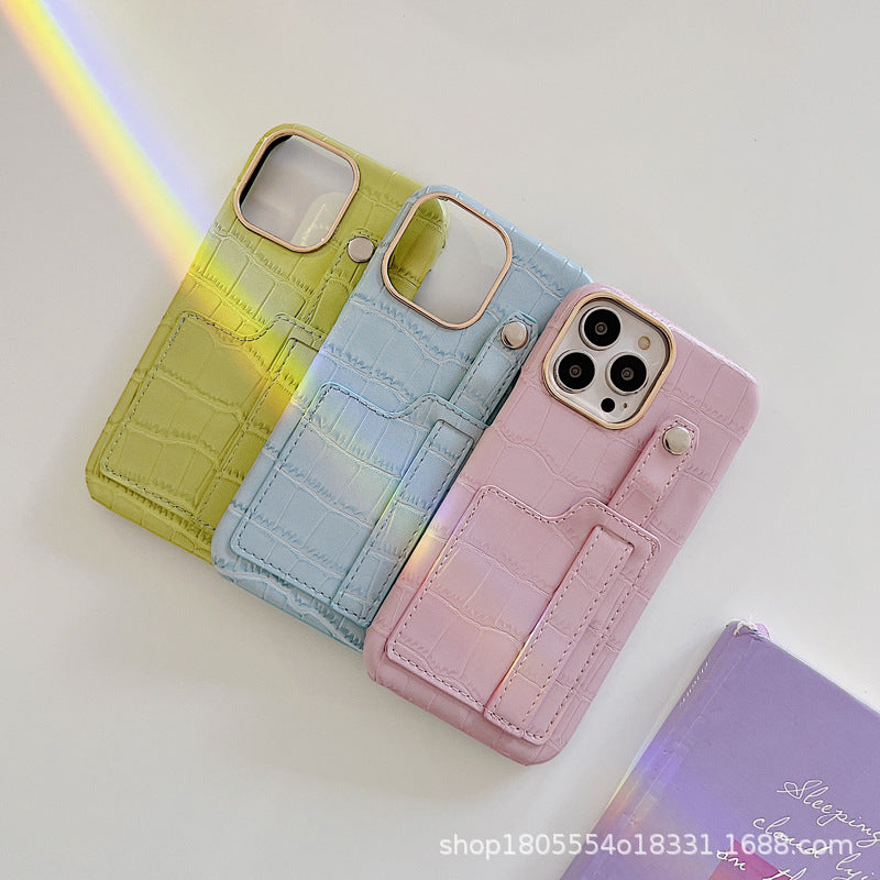 Crocodile Pattern Card Holder Case for iPhone 13 Pro Max