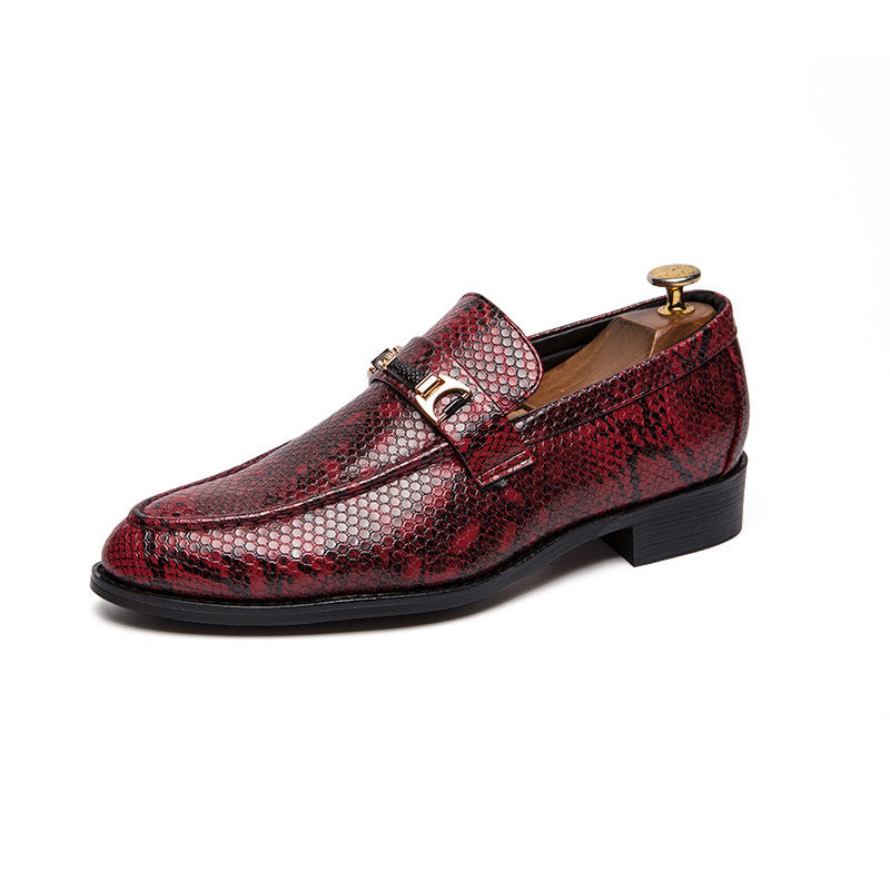 Men's Snake Pattern Pointed Dress Shoes (Fashion Casual)