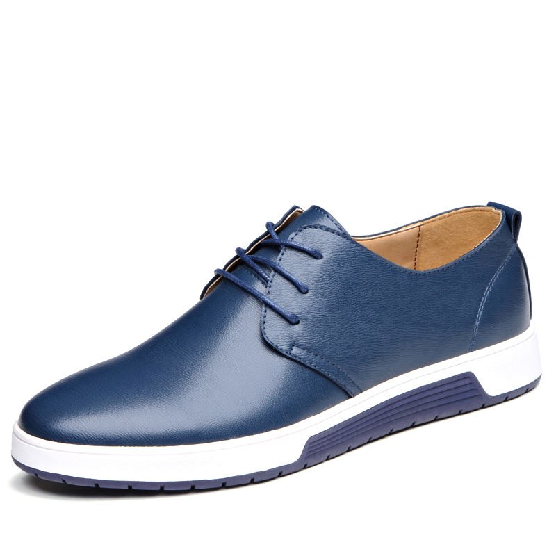 Men's Black Leather Business Formal Work Shoes