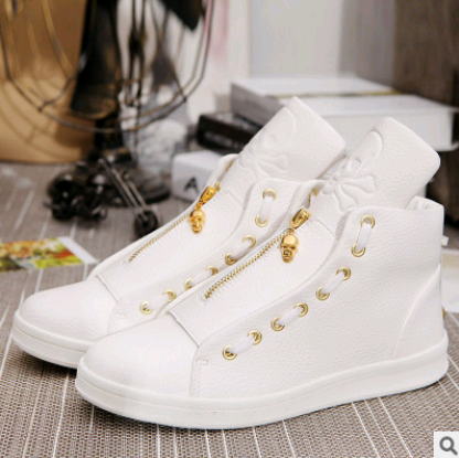2020 Men's High-Top Skull Sneakers - Stylish Casual Shoes