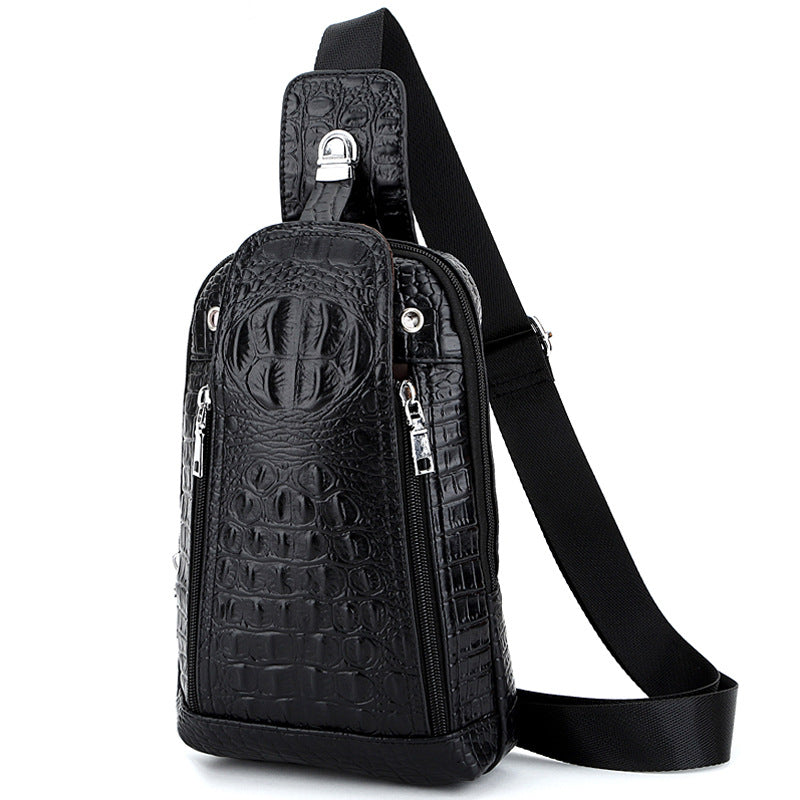Crocodile Pattern Shoulder Crossbody Bag