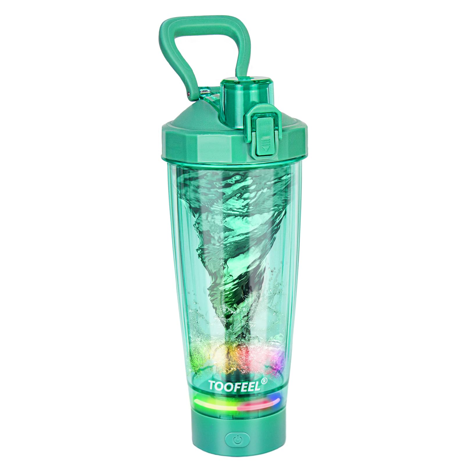 TOOFEEL Electric Protein Shaker Bottle - 20 oz USB Rechargeable Shaker Cups for Protein Shakes Self Stirring Shaker Bottle for Protein Mixes BPA Free Workout Gym Shaker Bottle