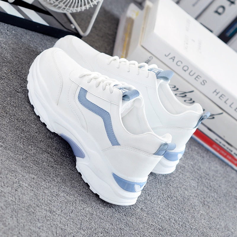 Fashionable Women's White Sneakers - 2020 Korean Style