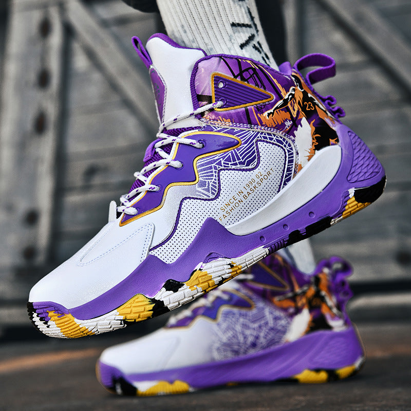 Men's High-Top Basketball Shoes for Students and Athletes