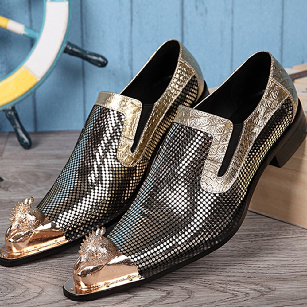 Pointed Toe Trendy Leather Fashion Shoes