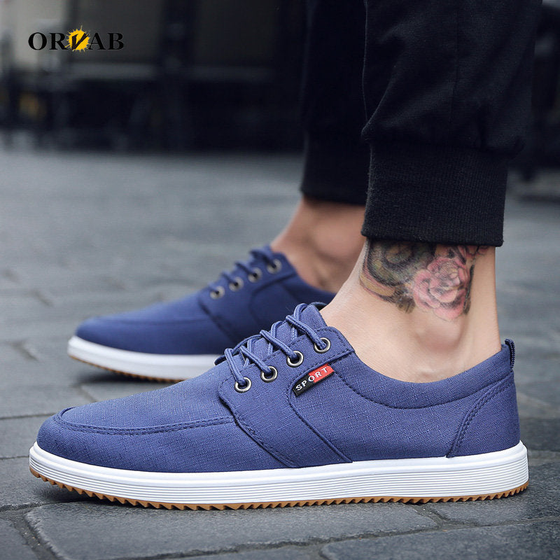 Men's Breathable Linen Moccasin Loafers - Casual Shoes