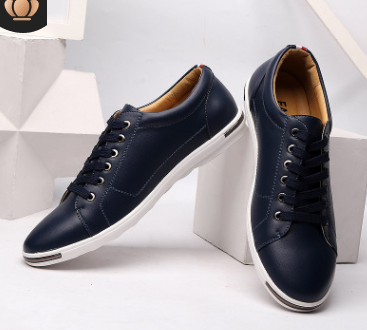 Men's Casual Sneakers - Stylish Breathable Lace-Up Shoes