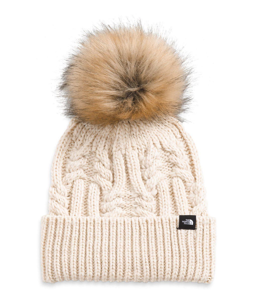 THE NORTH FACE Oh Mega Faux Fur Pom Beanie (Little Kids/Big Kids) Gardenia White One Size