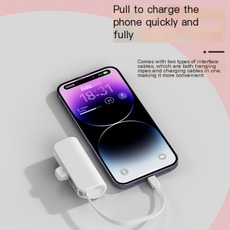 Mini 5000mAh Capsule Power Bank with Custom Logo