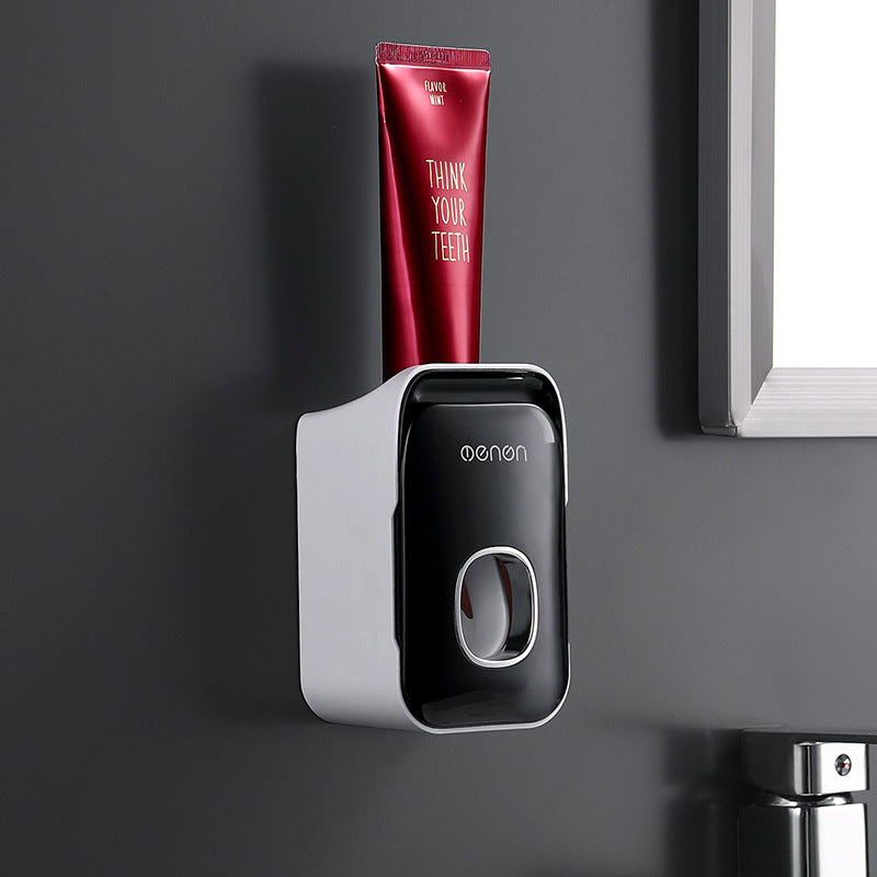 Wall-Mounted Toothbrush Holder and Toothpaste Squeezer Set