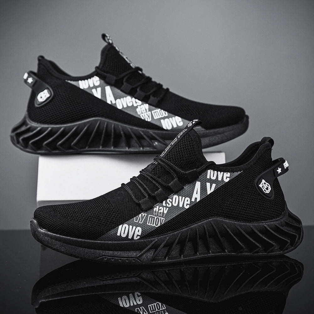 Men's Trendy Breathable Woven Sports Running Shoes