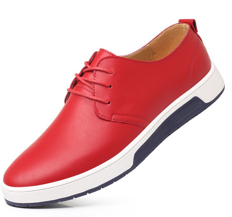 Men's Black Leather Business Formal Work Shoes