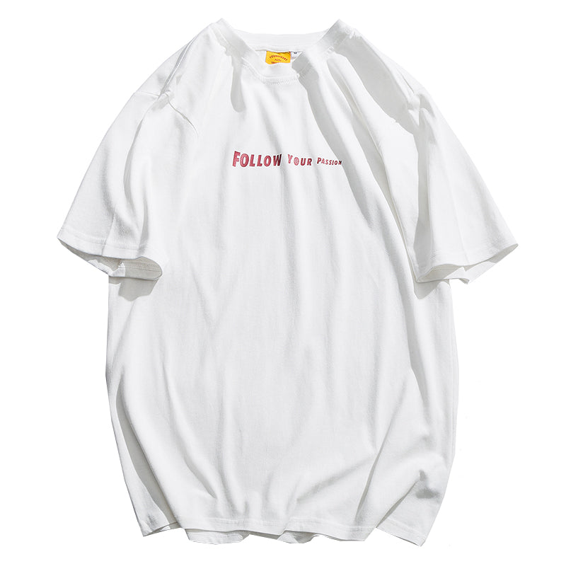 Men's Summer Cotton Crew Neck Printed T-Shirt