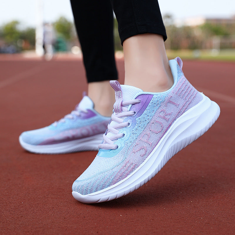 Fashionable Women's Breathable Mesh Running Shoes