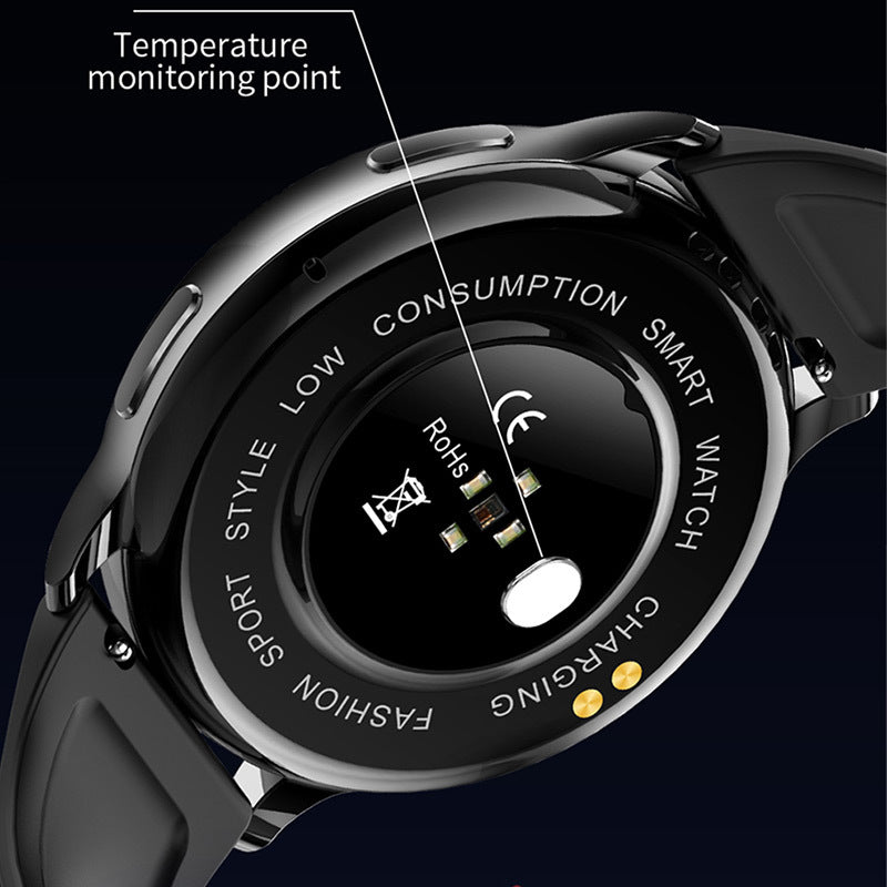 Y33 Smart Watch with Temperature, Heart Rate, and Bluetooth