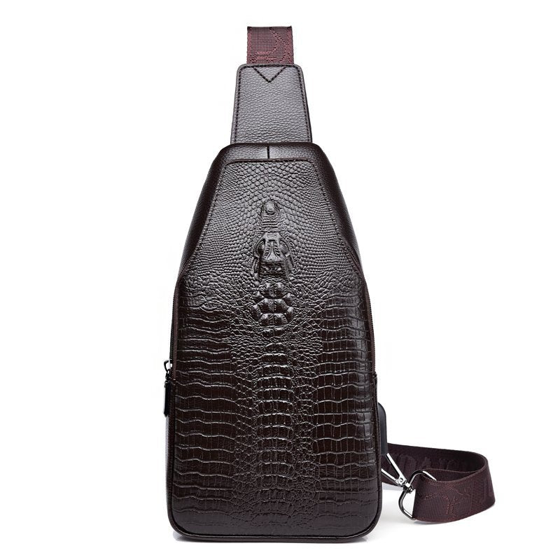 Trendy Multifunctional Crocodile Pattern Waist Bag