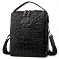 Genuine Leather Crocodile Pattern Handbag