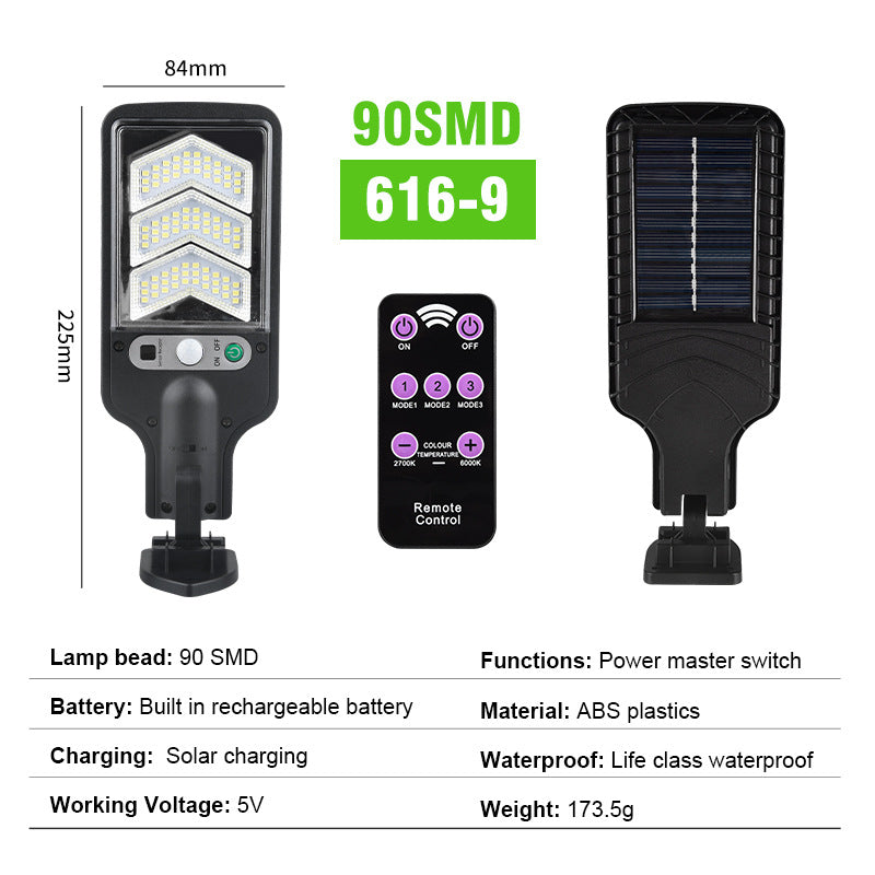 Outdoor Aluminum Solar Sensor LED Garden Wall Light