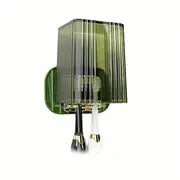 Wall Mounted Toothbrush Holder with Mouthwash Cup (1 Set)
