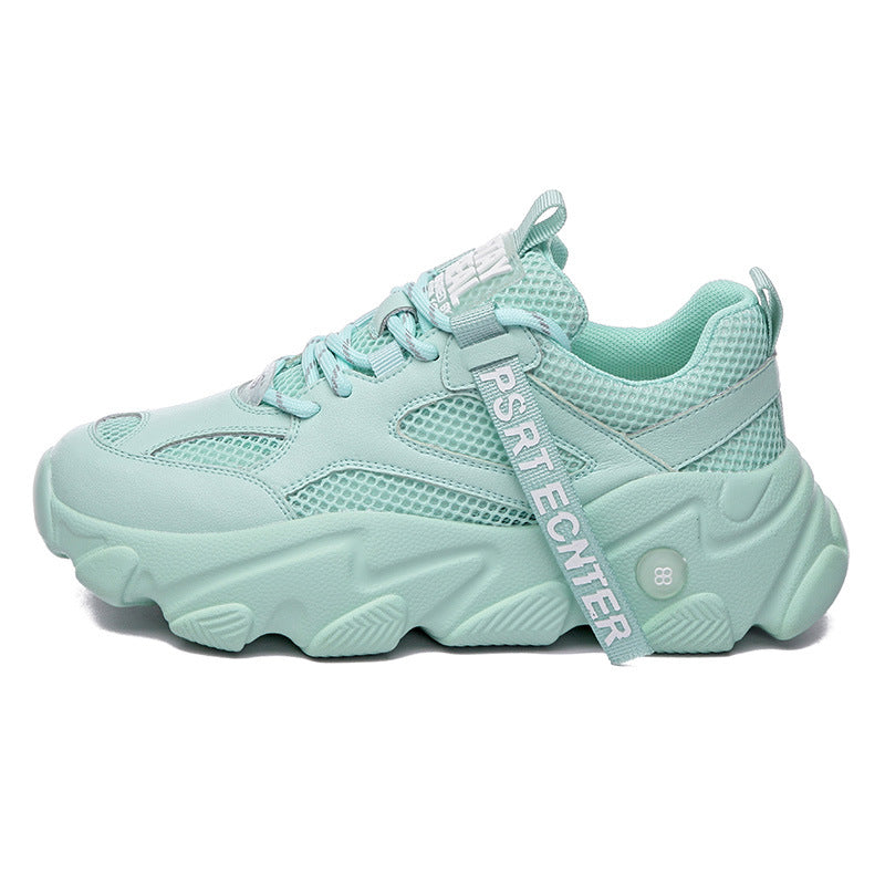 2020 Women's Leather Dad Shoes - Breathable Casual Sneakers