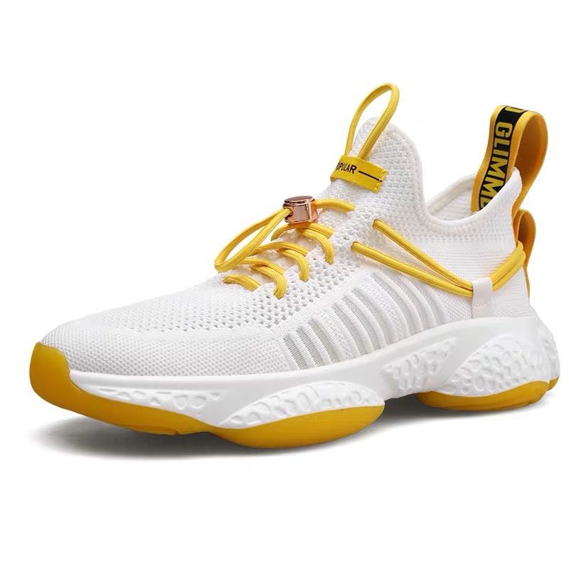 Soft Sole Men's Casual Sneakers, Versatile Knit Shoes