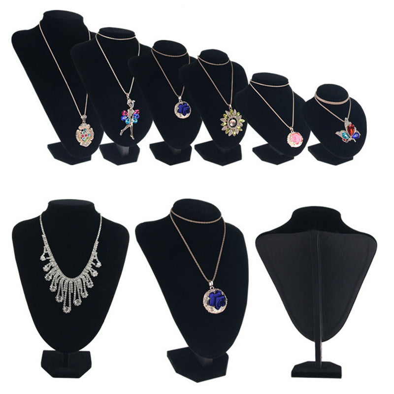 Velvet Jewelry Display Stand for Necklaces and Accessories