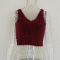 Mohair Top with Spaghetti Straps and Tank Design