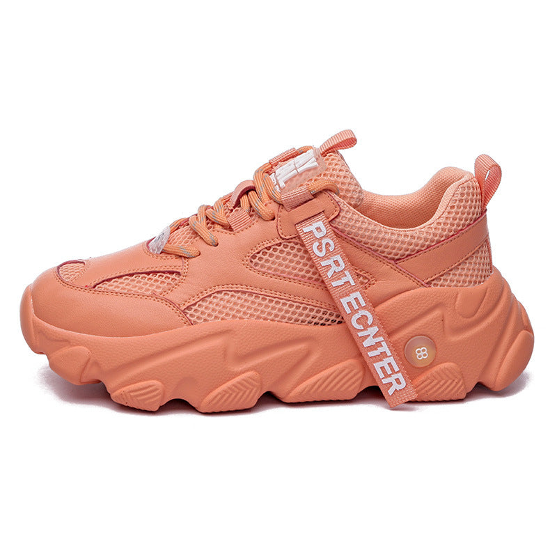 2020 Women's Leather Dad Shoes - Breathable Casual Sneakers