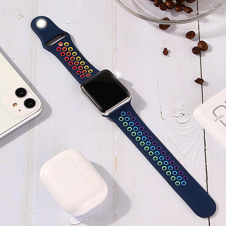 Silicone Two-Tone Band for Apple Watch