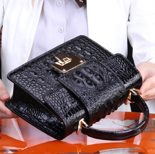 Crocodile Pattern Shoulder Bag for Women