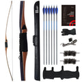 Sanlida Archery 68” Royal X8 Longbow Traditional Wooden Hunting Bow Handmade Hunting Bow and Arrows kit for Adults & Traditional Archers RH Only (55lbs Right Hand)