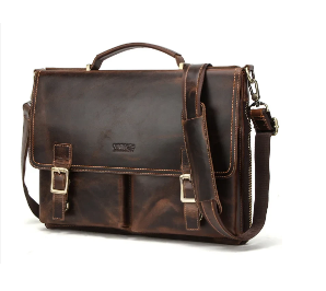 Genuine Leather Executive Briefcase Arizona 14" (One Piece)