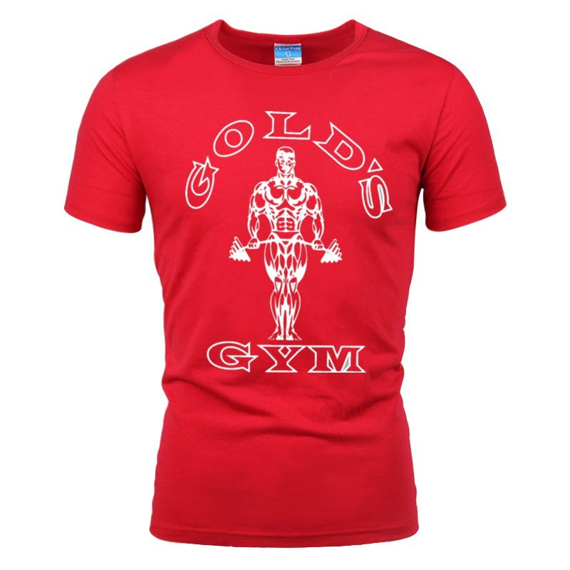 Men's Cotton Muscle Short Sleeve Gym Workout T-Shirt