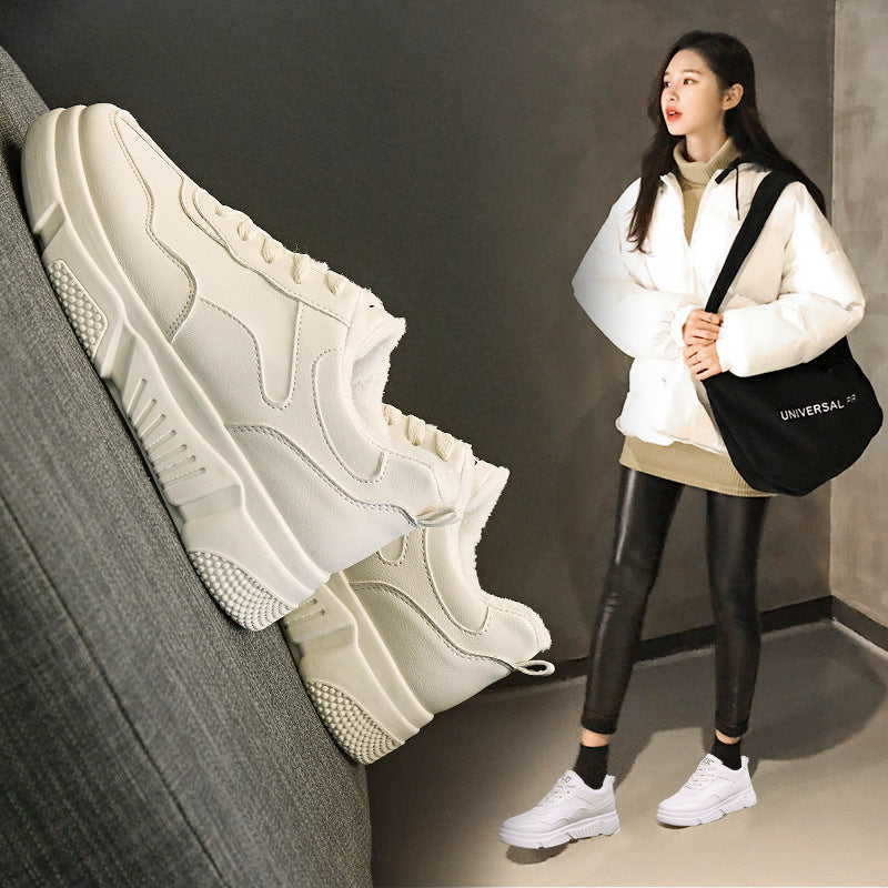 Women's 2020 Fashionable White Sneakers for Fall/Winter