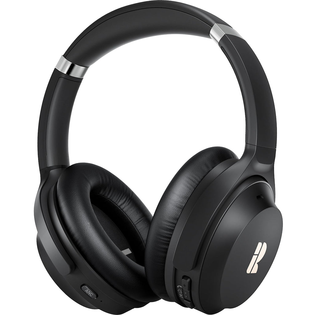 Bluetooth Headphones Premium Active Noise Cancelling Wireless Headphones Over Ear 50H Playtime Hi-Res Audio Deep Bass Memory Foam Ear Cups for Travel Home Office