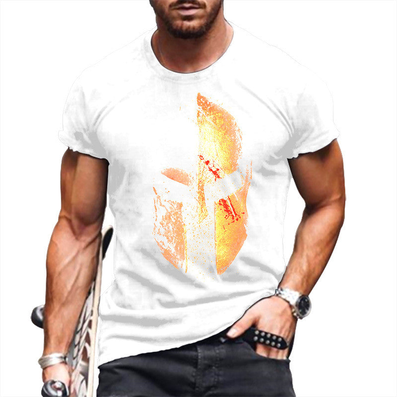 Men's 3D Printed Retro Knight Long Sleeve T-Shirt